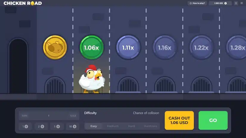 Chicken Roadのプレイ方法. Chicken Roadのプレイ方法.
